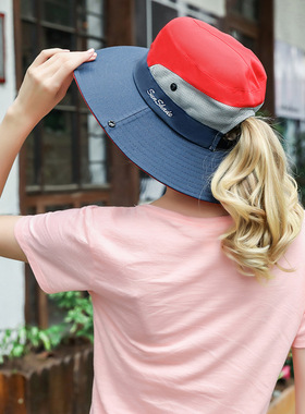 Women Bucket Hat Summer Women Boonie Hat Outdoor UV Protecti