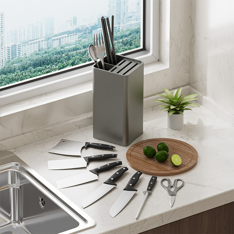 Yimijia Gun Ash Knife Holder Storage Rack Multifunctional Chopsticks
