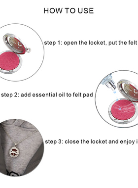 10 styles Aroma locket Necklace Magnetic Stainless Steel Aro