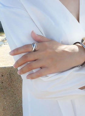 white rose luxury cubic engagement Rings for women hot