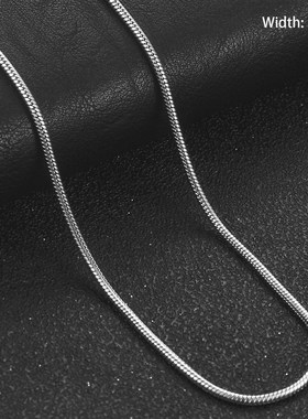 1/1.5/2.4/4mm Stainless Steel Chain Fashion Sliver Necklace