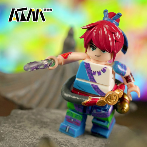 梦幻西游手游剑侠客剑客李逍遥仙剑奇侠传乐高人仔小积木手办摆件 - 图1