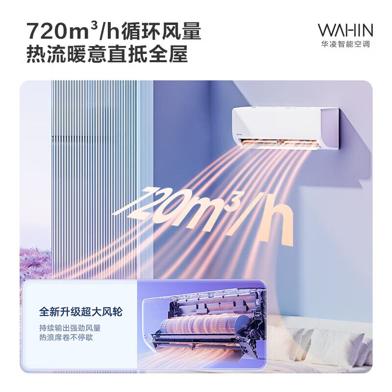 华凌空调1.5匹一级能效超省电家用变频挂机以旧换新补贴35HA1二代