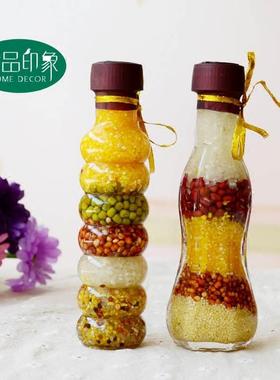 五谷丰登创意家居装饰品厨房小摆件酒柜摆设现代简约玻璃工艺礼品