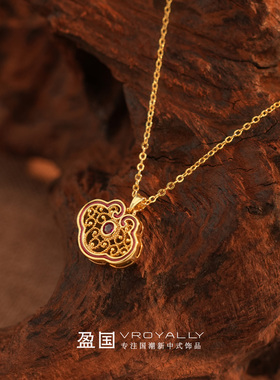 盈国【钱途如意】铜合金项链