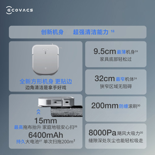 科沃斯X2pro扫地机器人智能家用扫拖X1 omni全自动热水X5【官翻机 - 图2