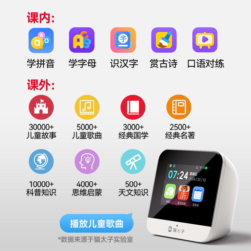 【官方正品】猫太子AI智能闹钟时间管理智慧屏计划管家教育伴学机,淘宝优惠券,粉丝福利购,淘宝优惠卷