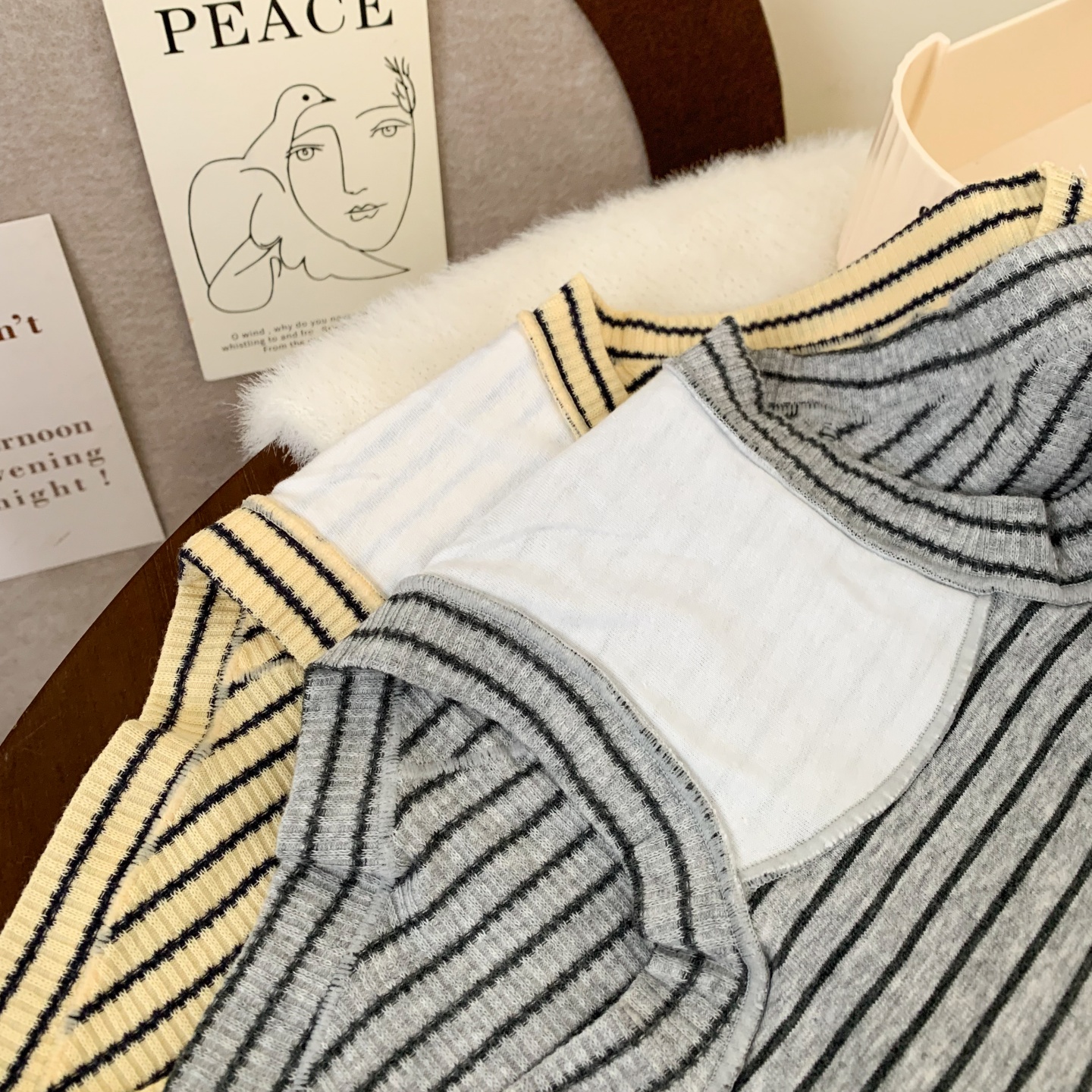 「BM」简系条纹*10A抗菌高级感内裤女款大码胖MM纯棉三角裤舒适款 - 图3