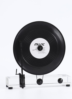 现代轻奢留声机模型艺术摆设北欧酒店软装饰品样板间客厅桌面摆件