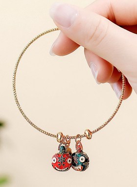 端午新款潮ins小众设计福手镯复古国风简约手环轻奢手链闺蜜礼物