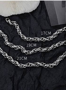 -New titanium steel Cuban chain necklace personality simple