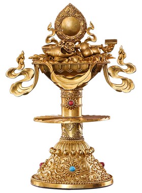 速发佛传藏教用品 纯铜五家欲居家供奉妙用密宗用品 供品供具摆件