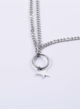 极速Titanium steel jumping justin lenquet designer necklace
