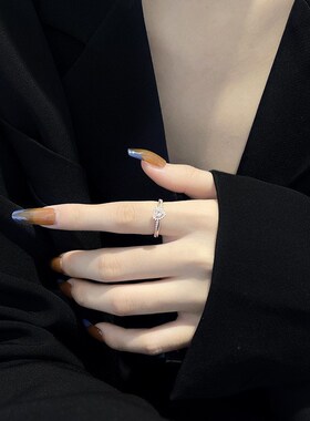 可爱儿童戒指宝宝创意生日礼物女童公主饰品指环粉色爱心仿真钻戒