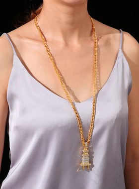 极速Jewelry fashion electric plug Necklace personality hip h