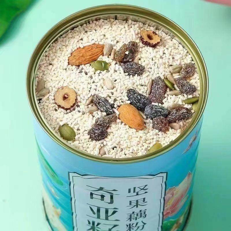 【送玻璃碗勺】水果坚果藕粉羹正宗奇亚籽红枣银耳早餐代餐小零食,淘宝优惠券,粉丝福利购,淘宝优惠卷