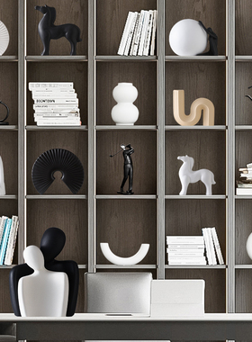 速发简档抽象艺术摆件高约新房家客厅玄关柜办公室书柜里居装饰品