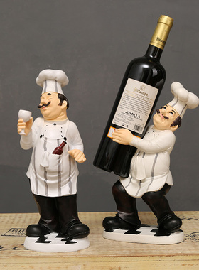 速发厨品厨师造型小摆件餐桌摆设饭店餐厅自助餐台面装房饰酒柜工