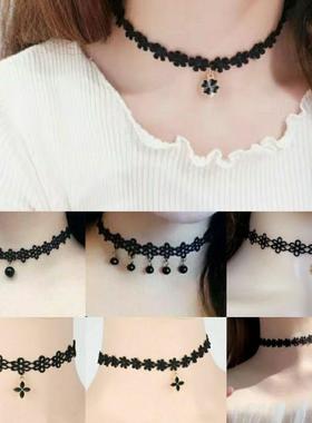 蕾丝项链颈饰珍珠不掉色