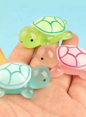 夜光发光迷你水晶小乌龟