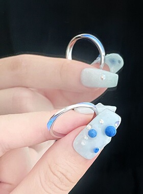 发一对戒指！百搭日常情侣对戒男女高级感小众求婚戒指学生送礼物