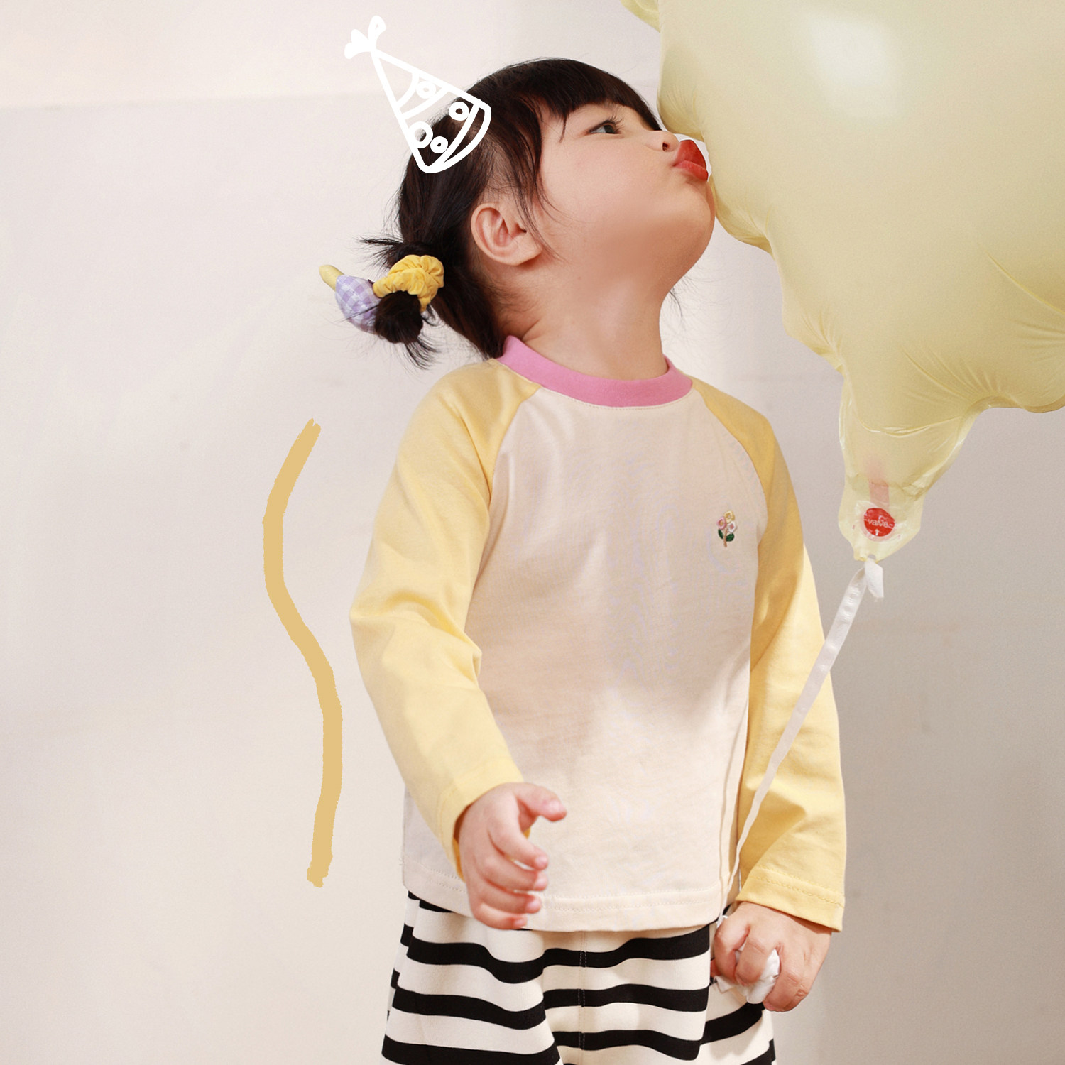 小o爸女婴童 女宝宝t恤长袖2026春季百搭棉圆领婴儿插肩袖上衣,淘宝优惠券,粉丝福利购,淘宝优惠卷