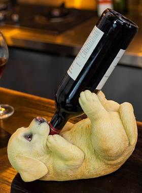 2021年新款红酒架摆件客厅酒柜装饰品摆设创意个性动物桌面酒瓶架