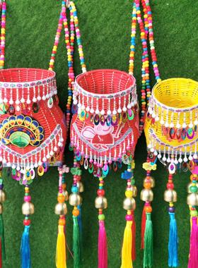 实力厂家直供各种网红爆款小背篓风铃家居儿童幼儿园舞蹈道具旅游