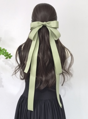 (高品质）超大蝴蝶结飘带发夹
