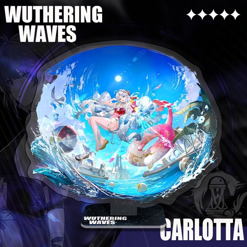 鸣潮游戏周边费洛洛卡提希雅赞妮珂莱塔16cm场景立绘亚克力立牌 - 图3