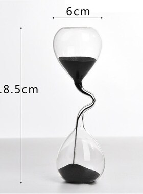 创意个性透明玻璃沙漏计时器摆件电视柜酒柜客厅家居装饰品房间