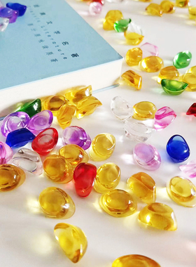 宝石装藏七彩水晶元宝摆件家居装饰小鱼缸底砂招财进宝装聚宝盆