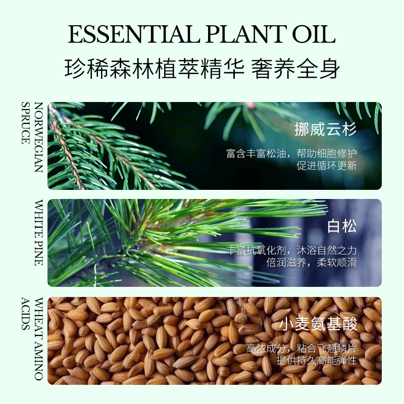 美国Philip B裴利毕北欧林木洗发沐浴露二合一沁爽温和呵护氨基酸