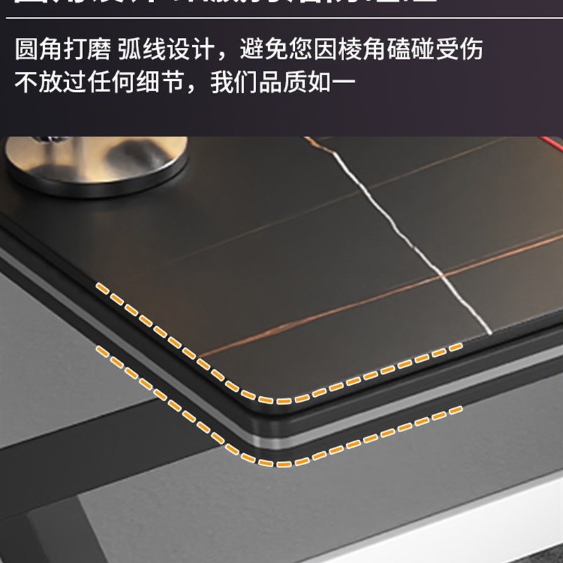 电竞桌台式电脑桌家用简约现代办公桌子简易穿线孔桌学生学习书桌 - 图2