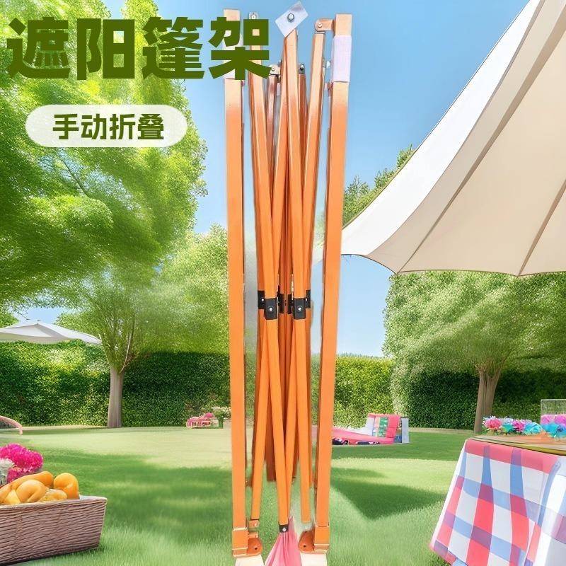 3*3M帐篷折叠伸缩40粗管架涂层420D牛津布户外广告展览遮阳棚 - 图2