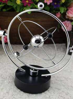 不倒翁牛顿摆球办公室平衡装饰品摆件礼物仪小铁人混沌桌面永动机