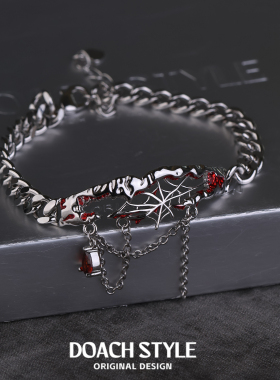 蜘蛛网手链原创设计万圣节手环