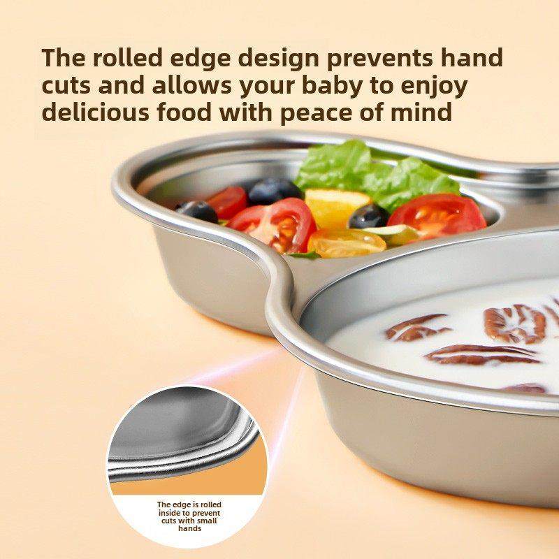 崔大煌316不锈钢儿童餐盘分饭盘卡通家用食品级婴儿餐具防摔,淘宝优惠券,粉丝福利购,淘宝优惠卷