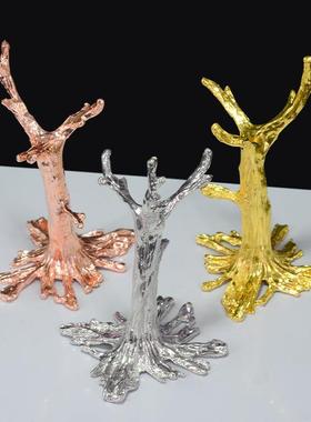 厂家直销金属树枝客厅底座玄关摆件底托水晶圆球装饰品展示支架