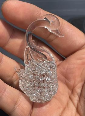 琉璃镂空天鹅工艺品小摆件结婚礼物送朋友七夕儿童节生日小礼品