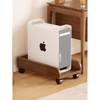 Solid wood computer host bracket mobile heightened base office desk under storage rack widened desktop chassis storage rack