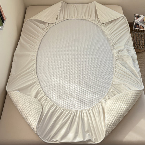 Hongdou flagship 100% cotton quilted fitted sheet single piece