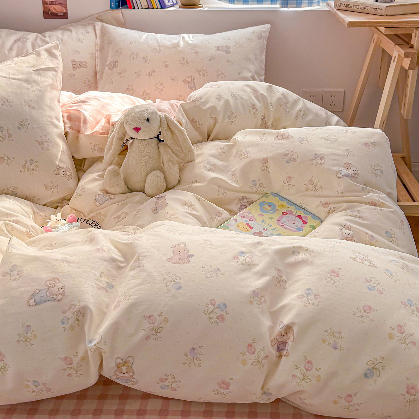 红豆纯棉四件套100全棉床上用品被套床单宿舍三件套床笠2025新款