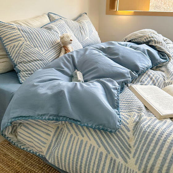 Hongdou flagship high-end cotton jacquard four-piece set