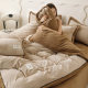 Winter thickened milk velvet four-piece set