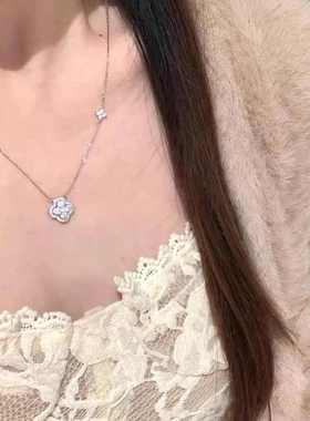 四叶草S999纯银项链情人节礼物