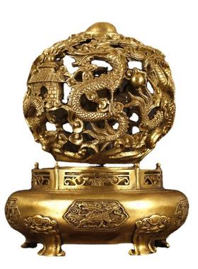 全铜九转乾坤鼎摆件 九龙戏珠鼎客厅家居办公室工艺品