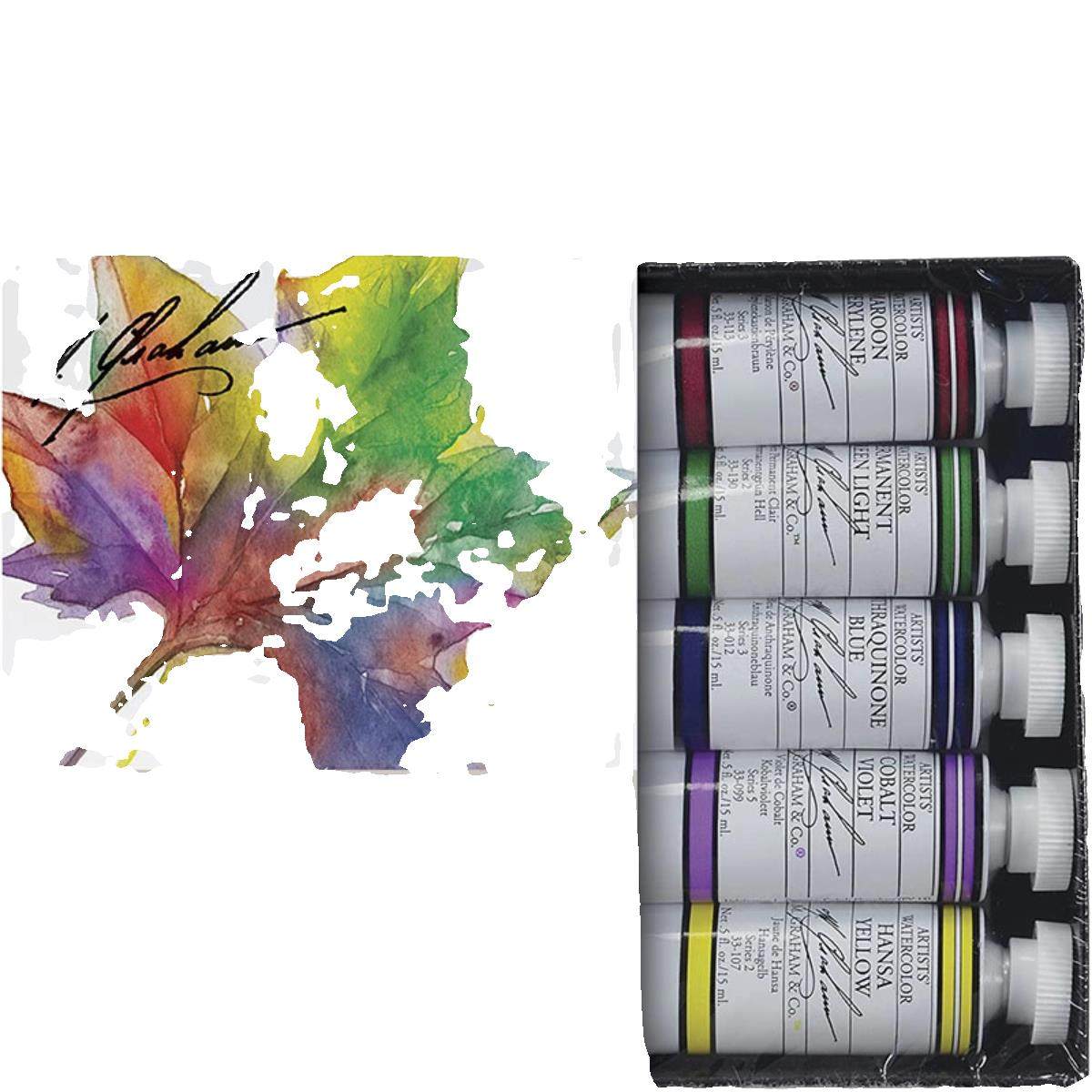 MG美国进口M.Graham格雷姆艺术家管状水彩颜料15ml单支水彩画 画,淘宝优惠券,粉丝福利购,淘宝优惠卷