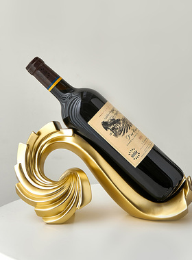 创意葡萄红酒架摆件轻奢高档餐边桌酒柜子斜放瓶托客厅家居装饰品