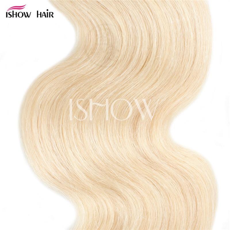 Wig hair curtain body wave white solid color real person gol - 图2